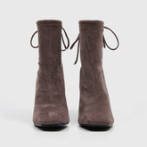 Block Heeled Pull-on Ankle Booties